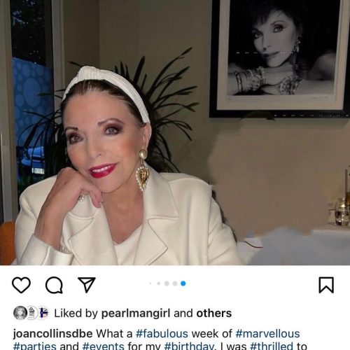 PRIVATE COMISSION Joan Collins 90th Birthday